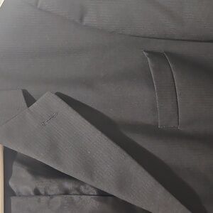 Andrew Fezza Black On Black Pin Stripe Men's Blazer Wool Size 52 R